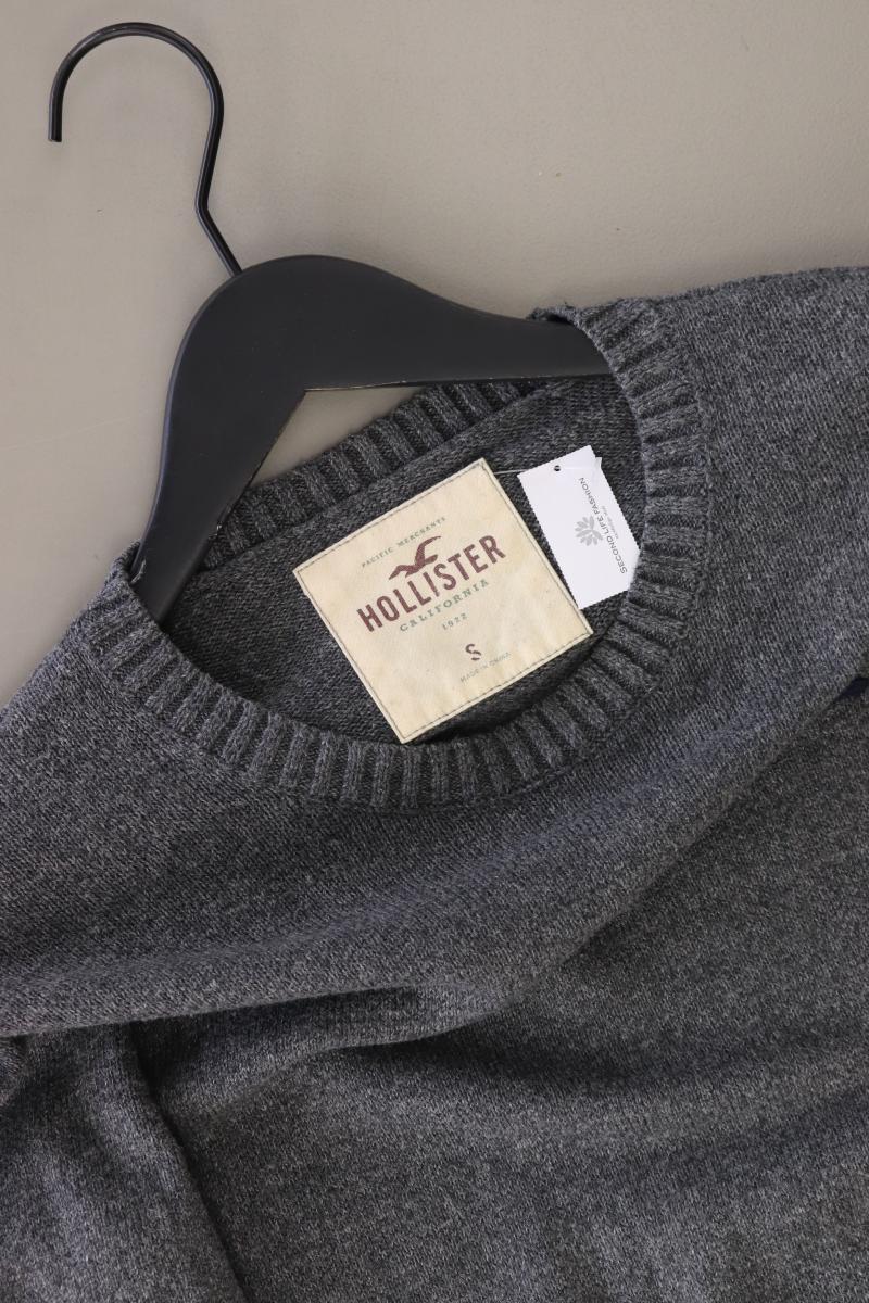 Hollister Feinstrickpullover für Herren Gr. S grau