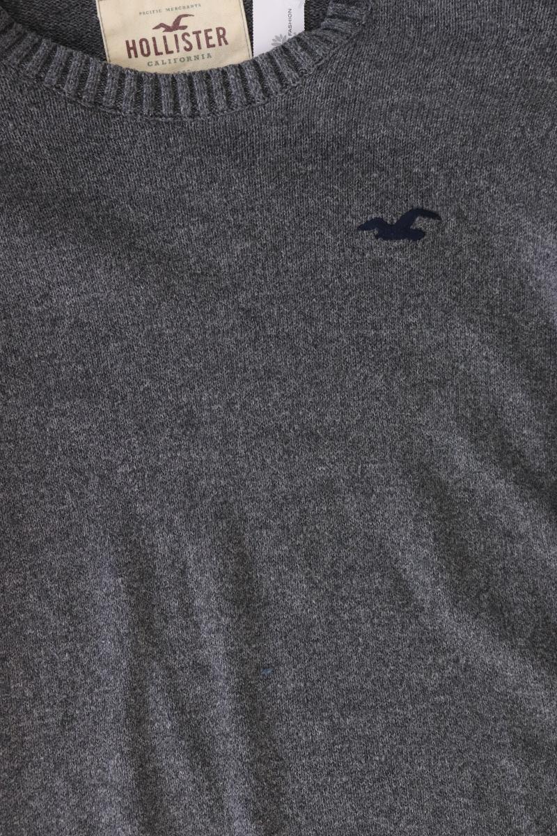 Hollister Feinstrickpullover für Herren Gr. S grau