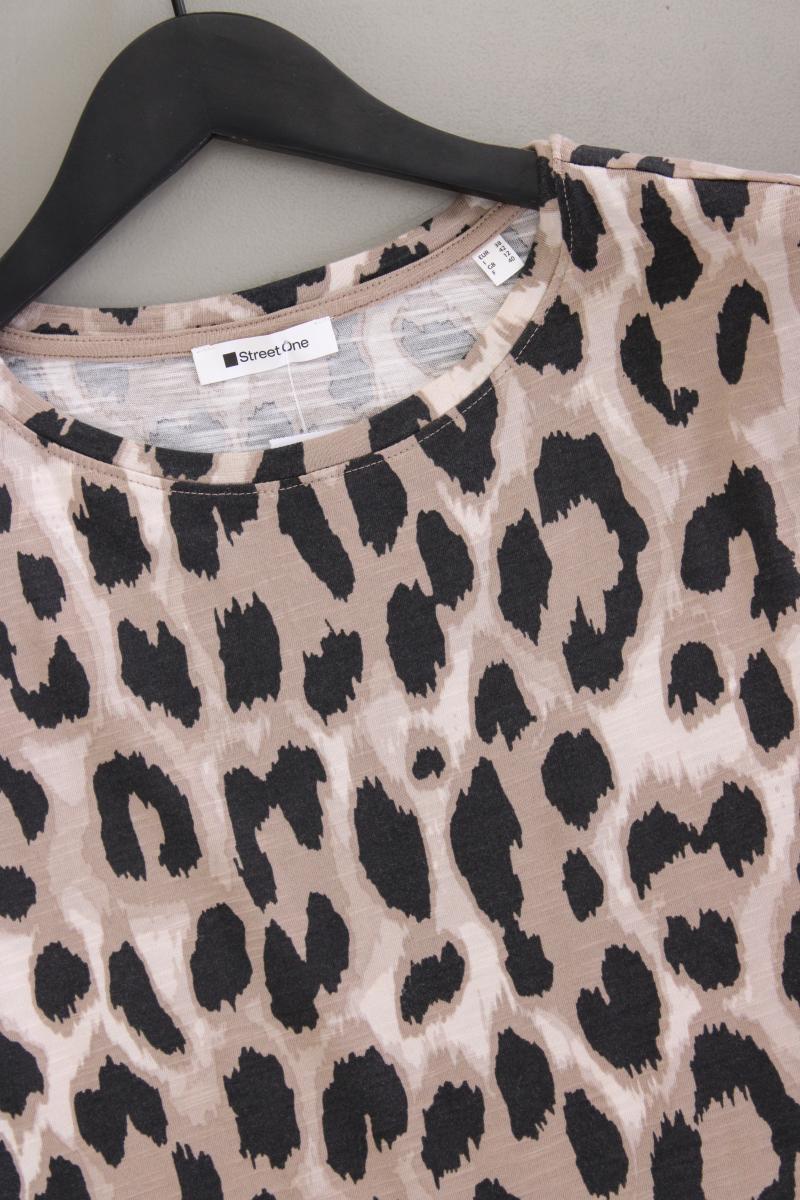 Street One Printshirt Gr. 38 mit Tierdruck Kurzarm braun