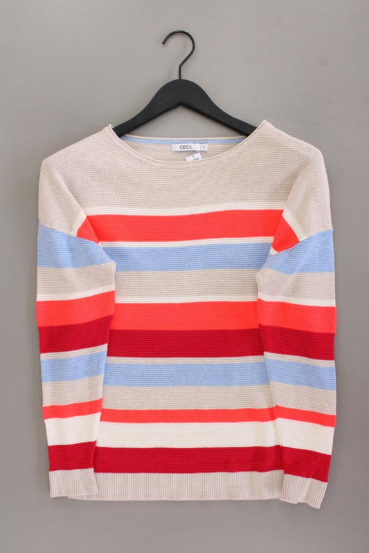 Cecil Feinstrickpullover Gr. S gestreift mehrfarbig