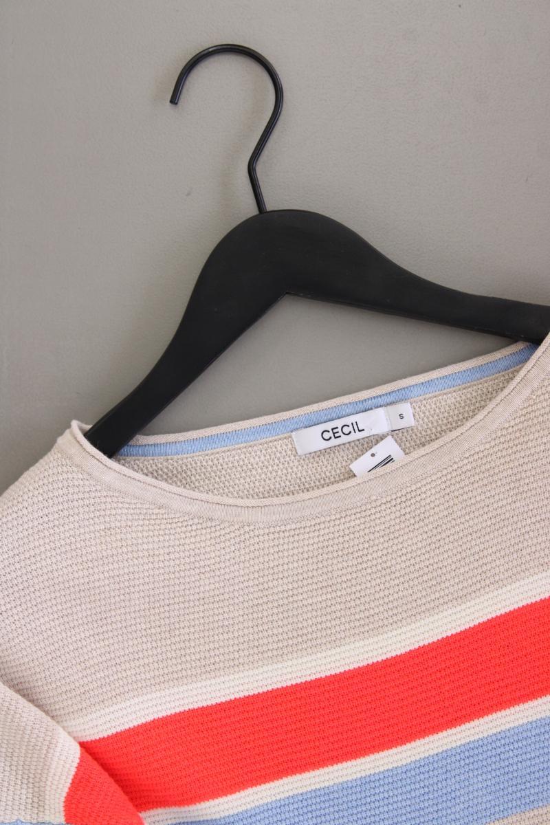 Cecil Feinstrickpullover Gr. S gestreift mehrfarbig