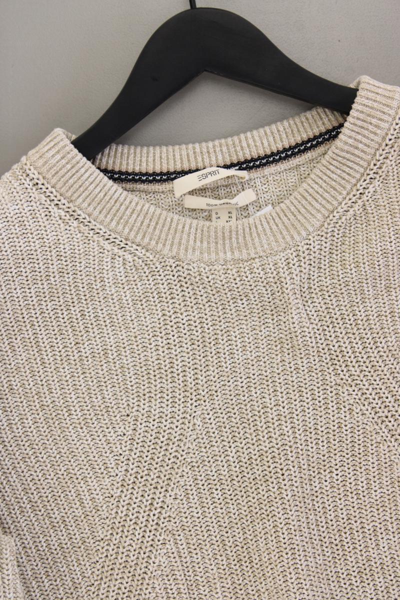 Esprit Grobstrickpullover Gr. XL neuwertig creme aus Baumwolle