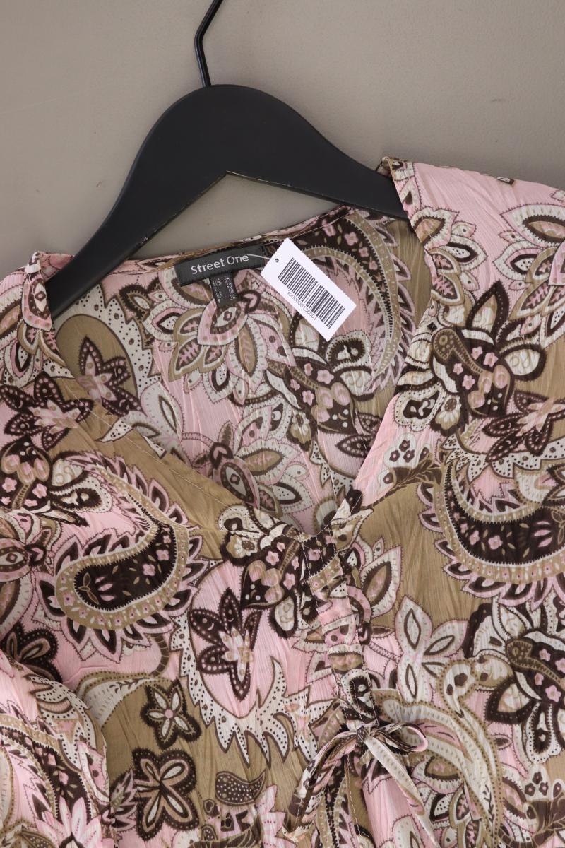 Street One Y2K Vintage Bluse Gr. 36 mit Paisleymuster 3/4 Ärmel mehrfarbig