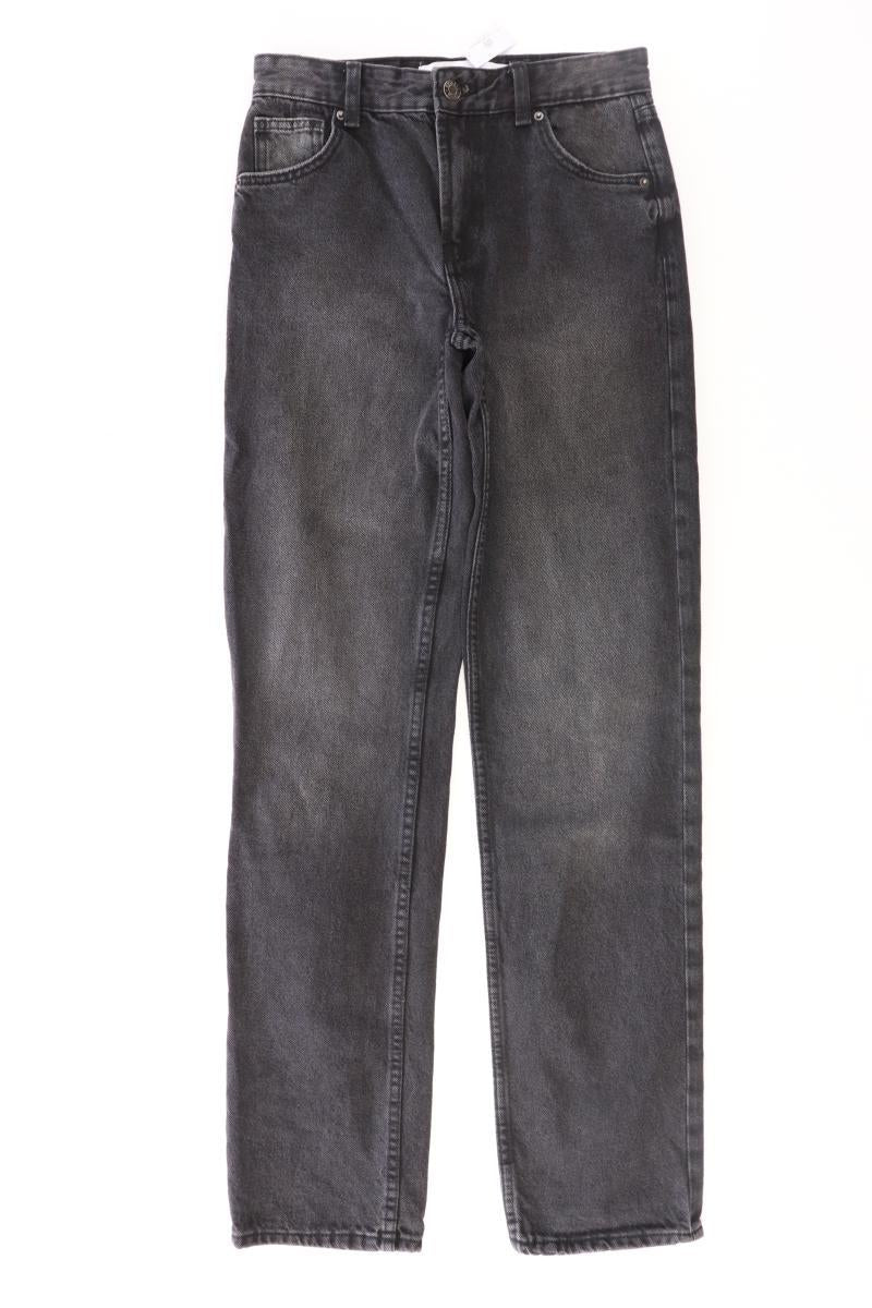 Bershka Straight Jeans Gr. 32 grau aus Baumwolle