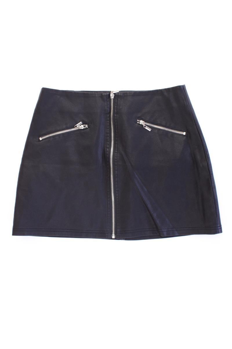 New Look Kunstlederrock Gr. 42 schwarz aus Polyurethan
