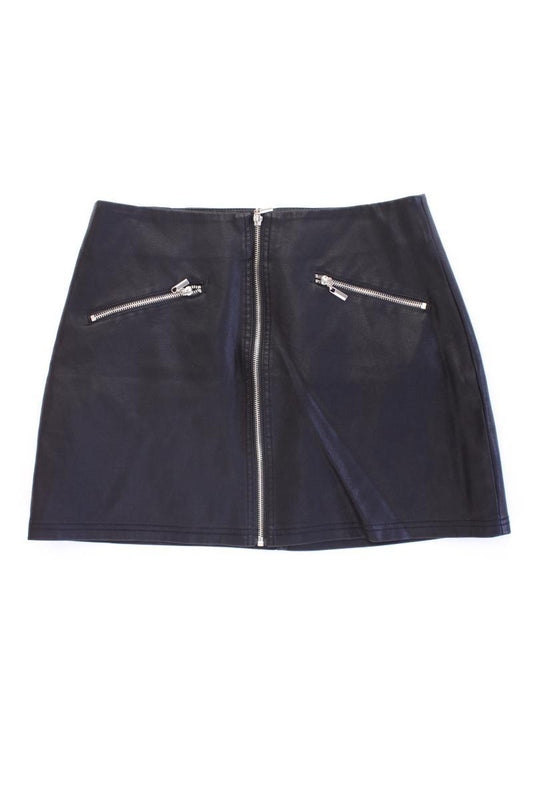 New Look Kunstlederrock Gr. 42 schwarz aus Polyurethan