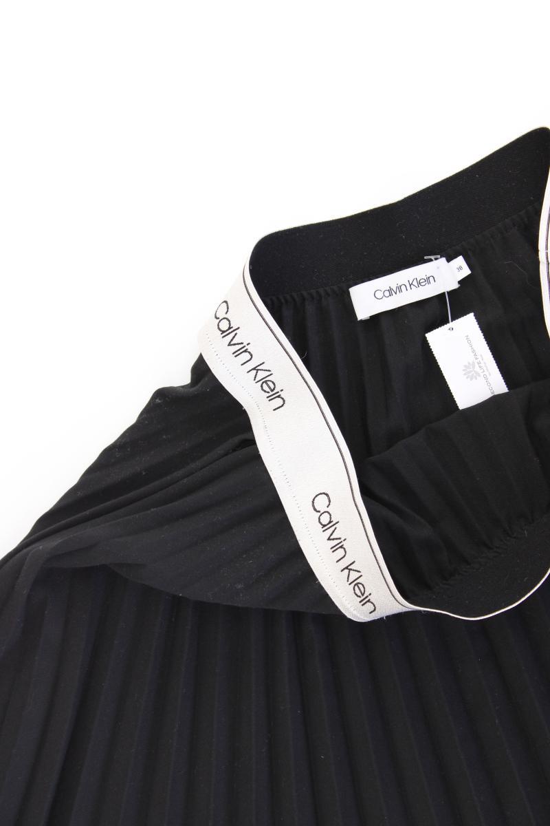 Calvin Klein Faltenrock Gr. 38 schwarz aus Polyester