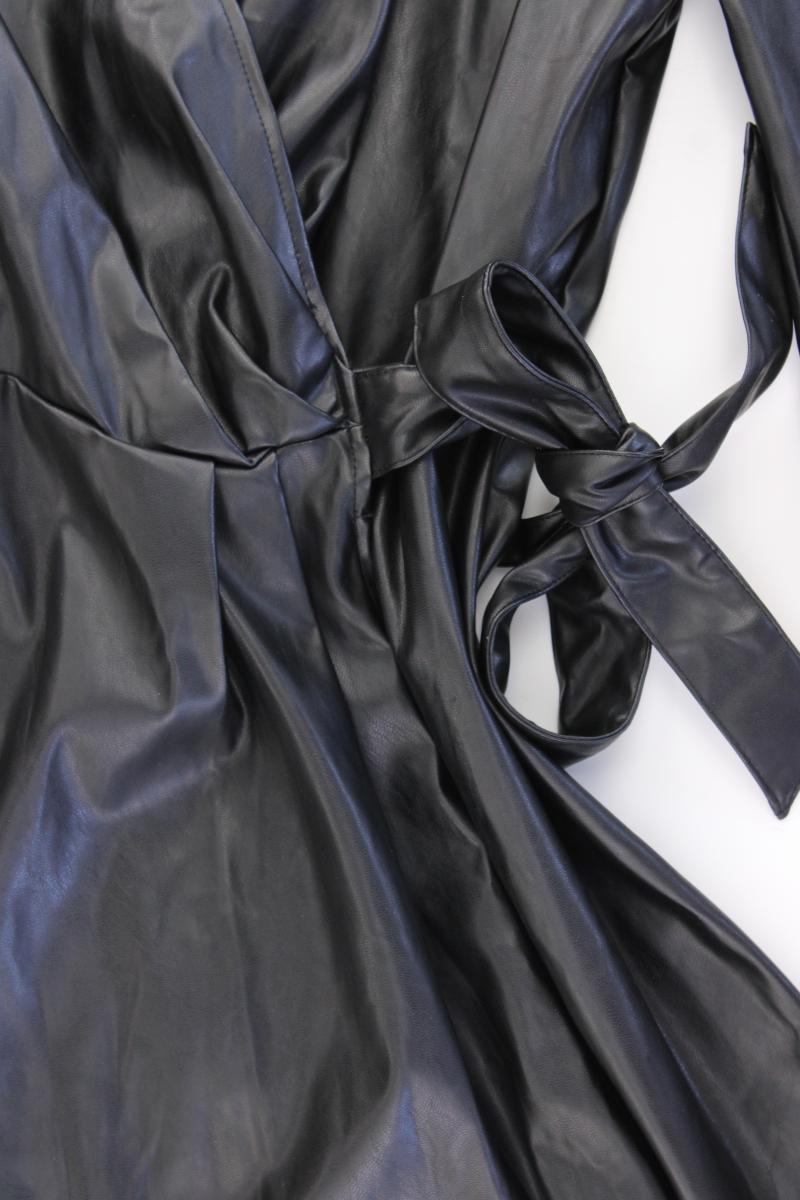 Kunstlederkleid Gr. M Langarm schwarz