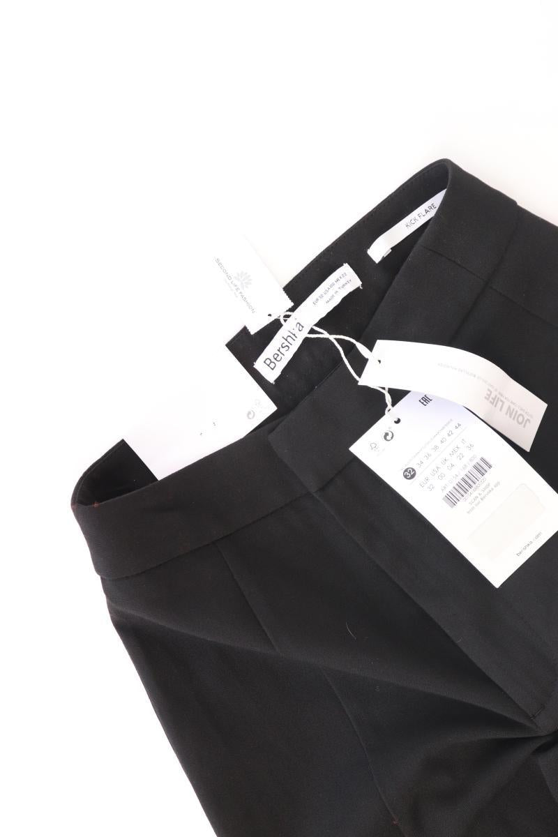 Bershka Kick Flare Hose Gr. 32 neu mit Etikett schwarz aus Polyester