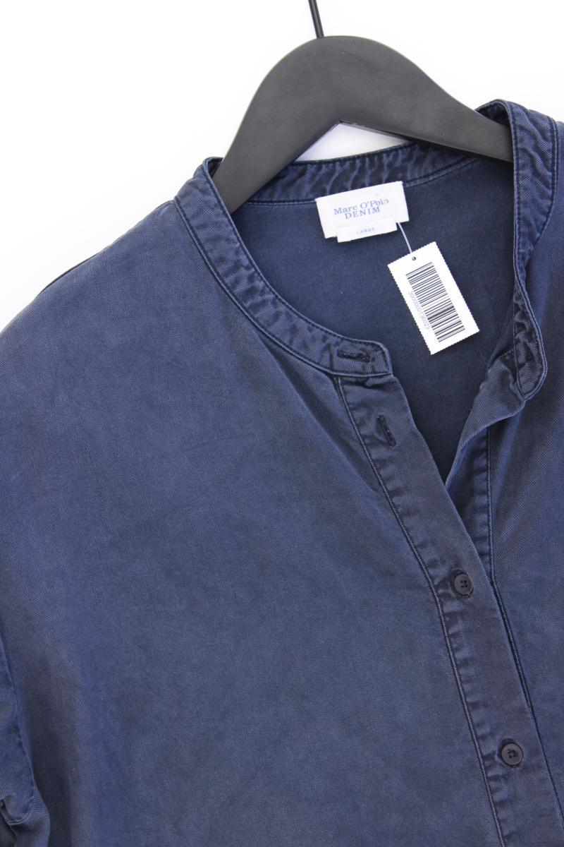 Marc O'Polo Kurzarmkleid Gr. L blau aus Lyocell
