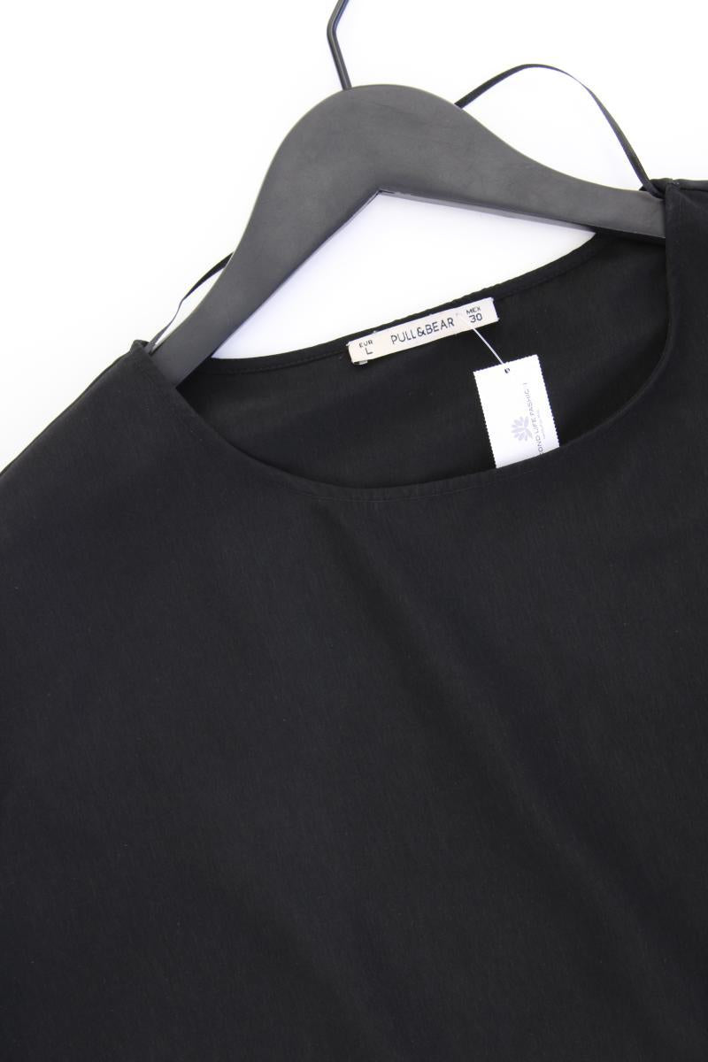 Pull&Bear Kurzarmkleid Gr. L schwarz aus Polyester