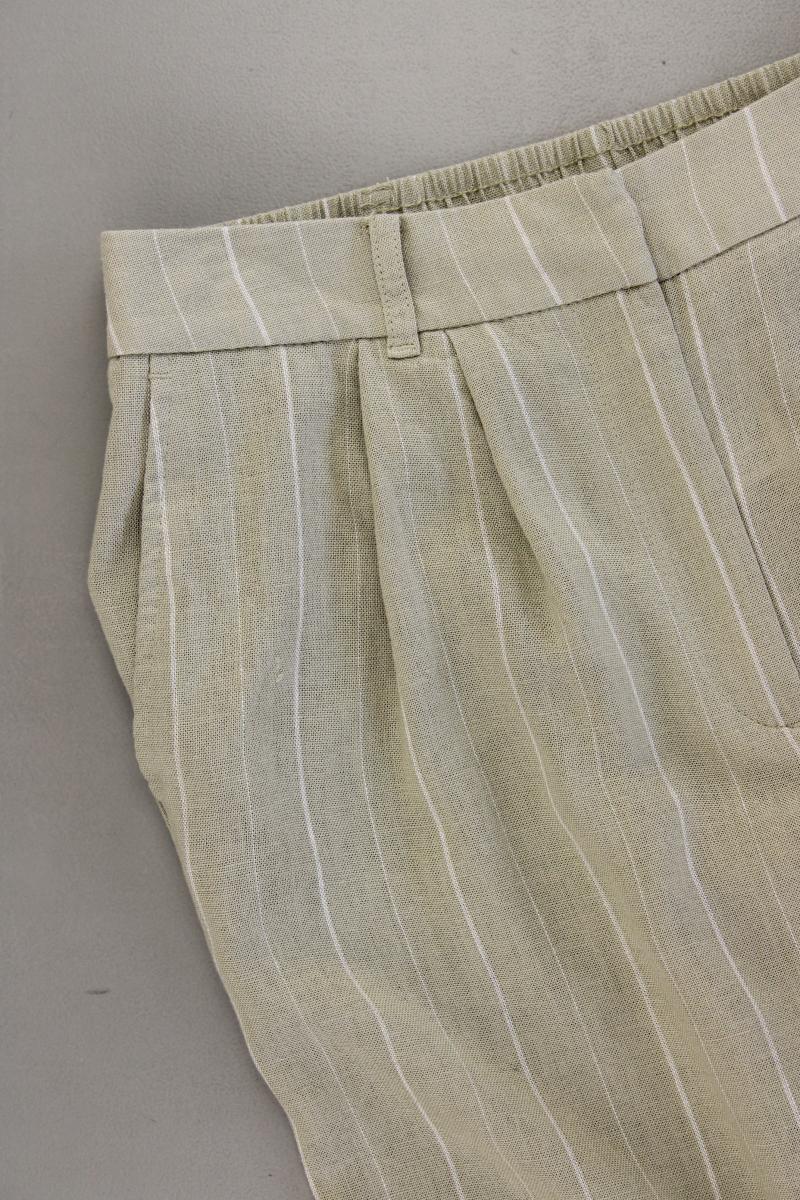 F&F Stoffhose Gr. 38 gestreift grün aus Viskose