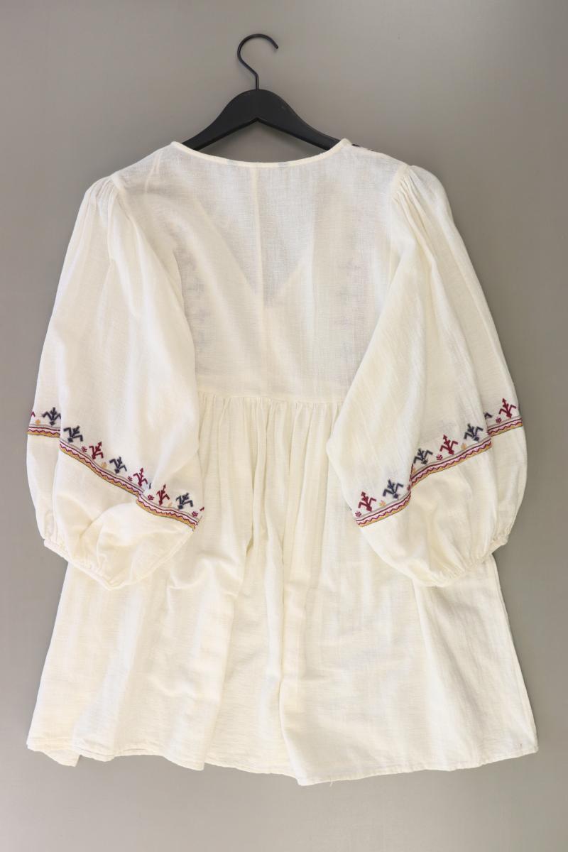 Zara Tunika Kleid Gr. L 3/4 Ärmel creme aus Polyester