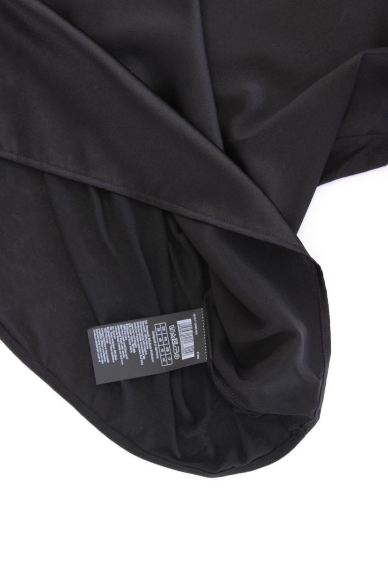 Hallhuber Donna Seidenbluse Gr. 38 Kurzarm schwarz