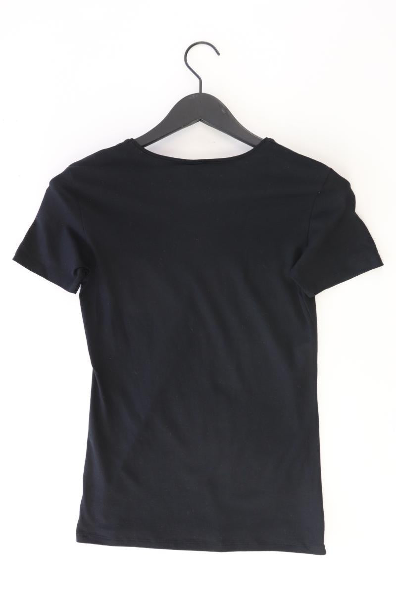 Calida T-Shirt Gr. 40/42 Kurzarm schwarz aus Baumwolle