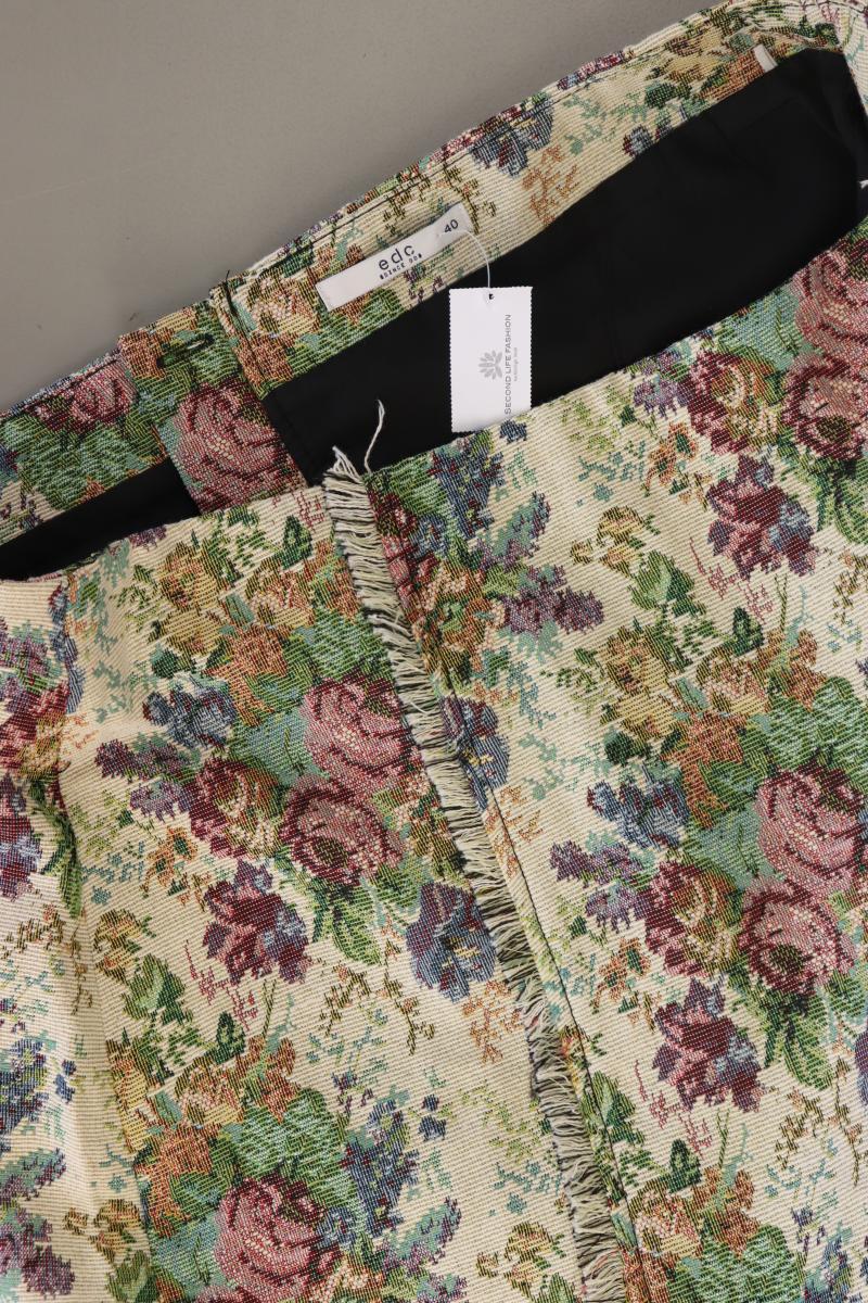 edc by Esprit Rock Gr. 40 mit Blumenmuster mehrfarbig aus Polyester