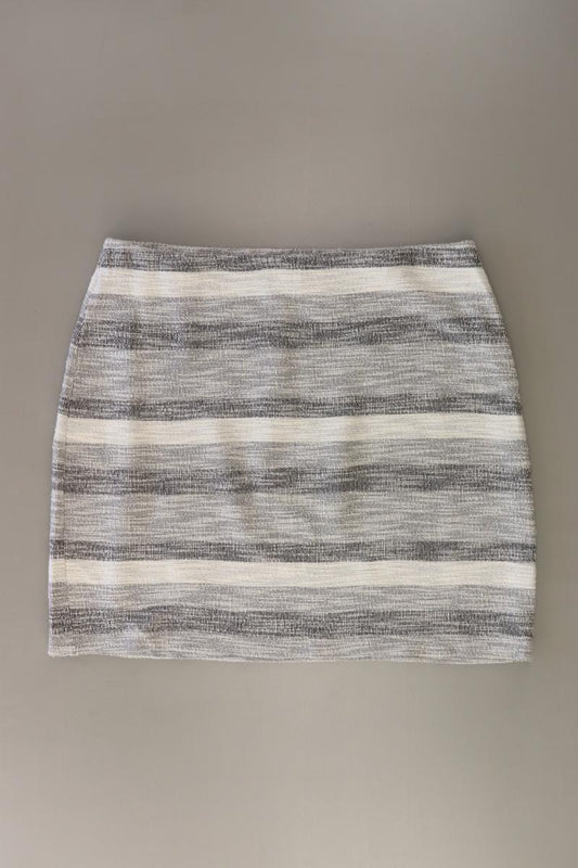 Esprit Stretchrock Gr. XL gestreift grau aus Baumwolle
