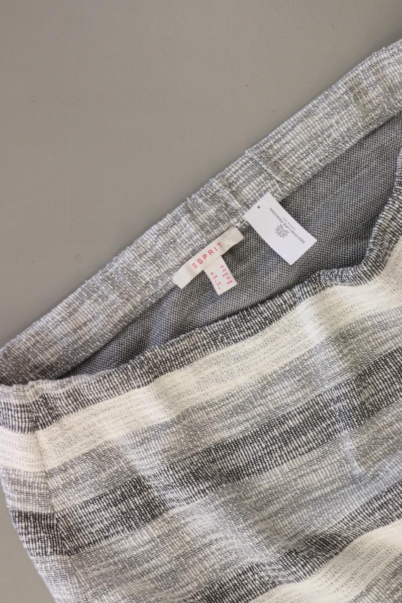 Esprit Stretchrock Gr. XL gestreift grau aus Baumwolle