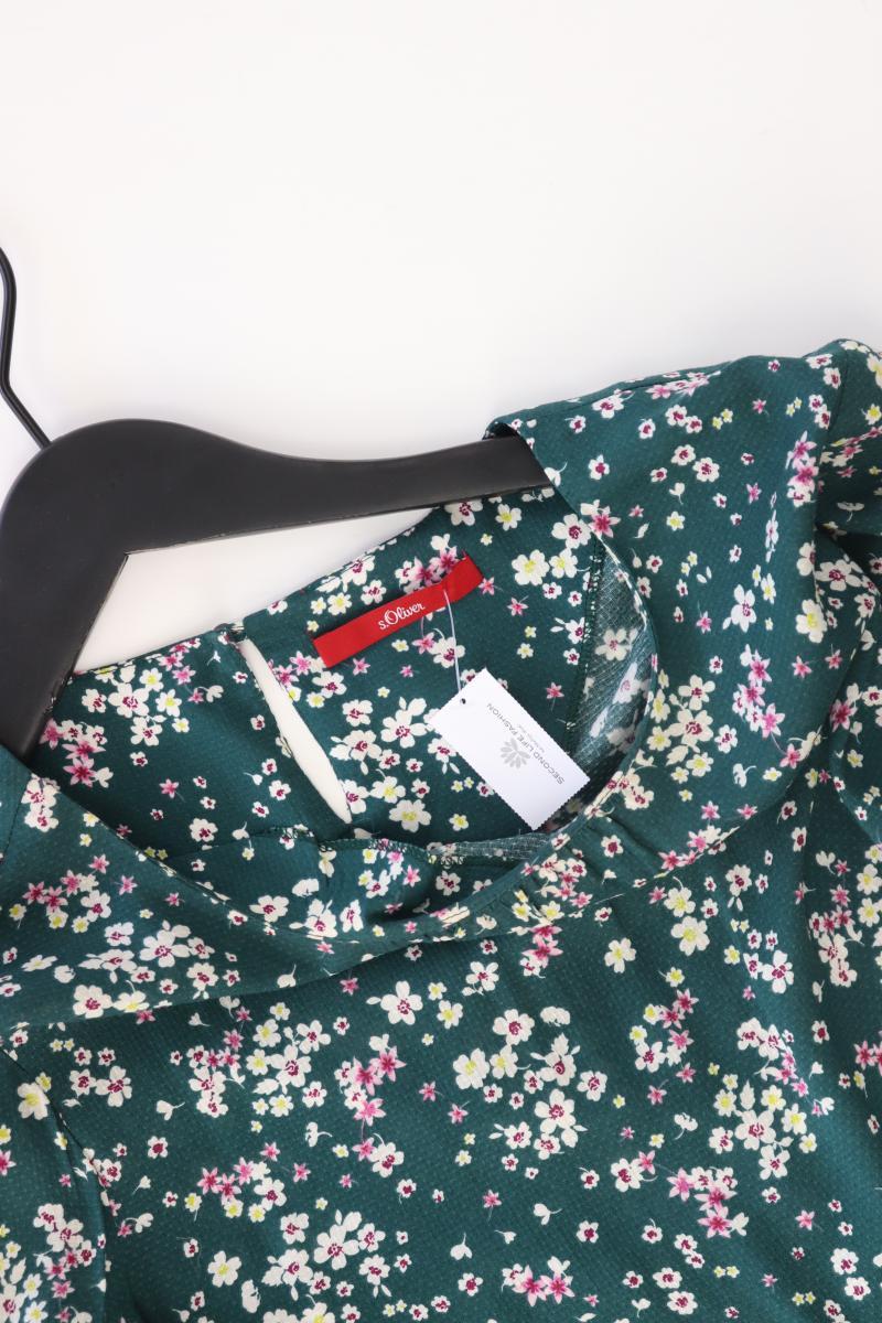 s.Oliver Langarmbluse Gr. 40 mit Blumenmuster mehrfarbig aus Viskose