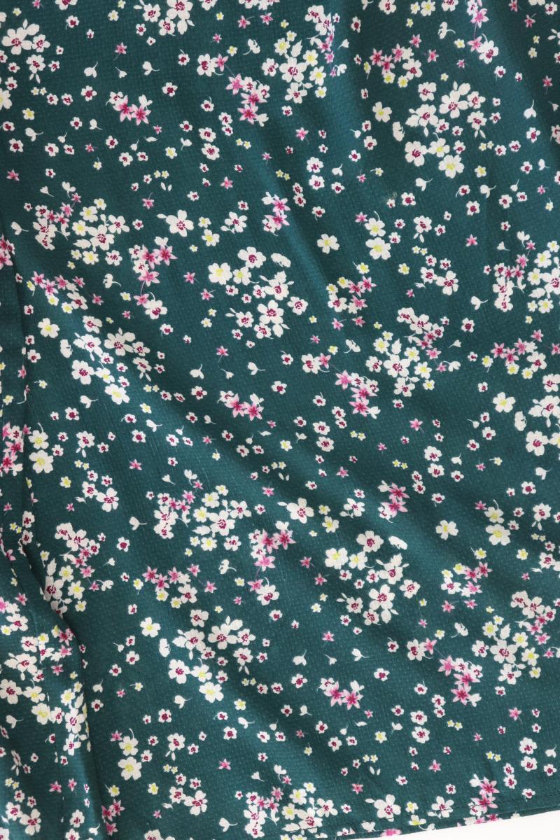 s.Oliver Langarmbluse Gr. 40 mit Blumenmuster mehrfarbig aus Viskose