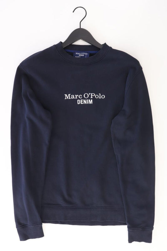 Marc O'Polo Langarmpullover für Herren Gr. M blau aus Baumwolle