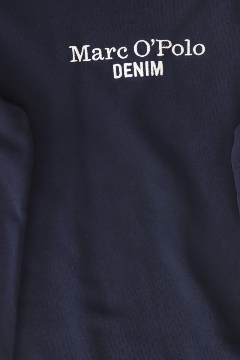 Marc O'Polo Langarmpullover für Herren Gr. M blau aus Baumwolle