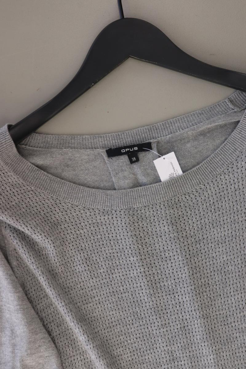 Opus Longpullover Modell Paschenka Gr. 38 grau aus Viskose