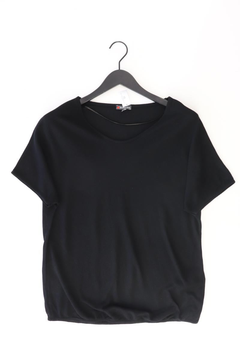 Street One T-Shirt Gr. 42 Kurzarm schwarz aus Viskose