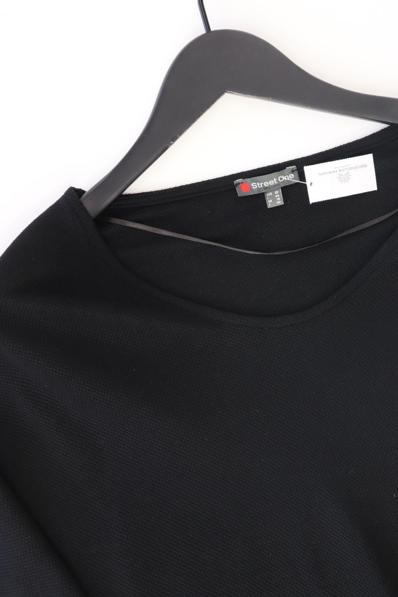 Street One T-Shirt Gr. 42 Kurzarm schwarz aus Viskose