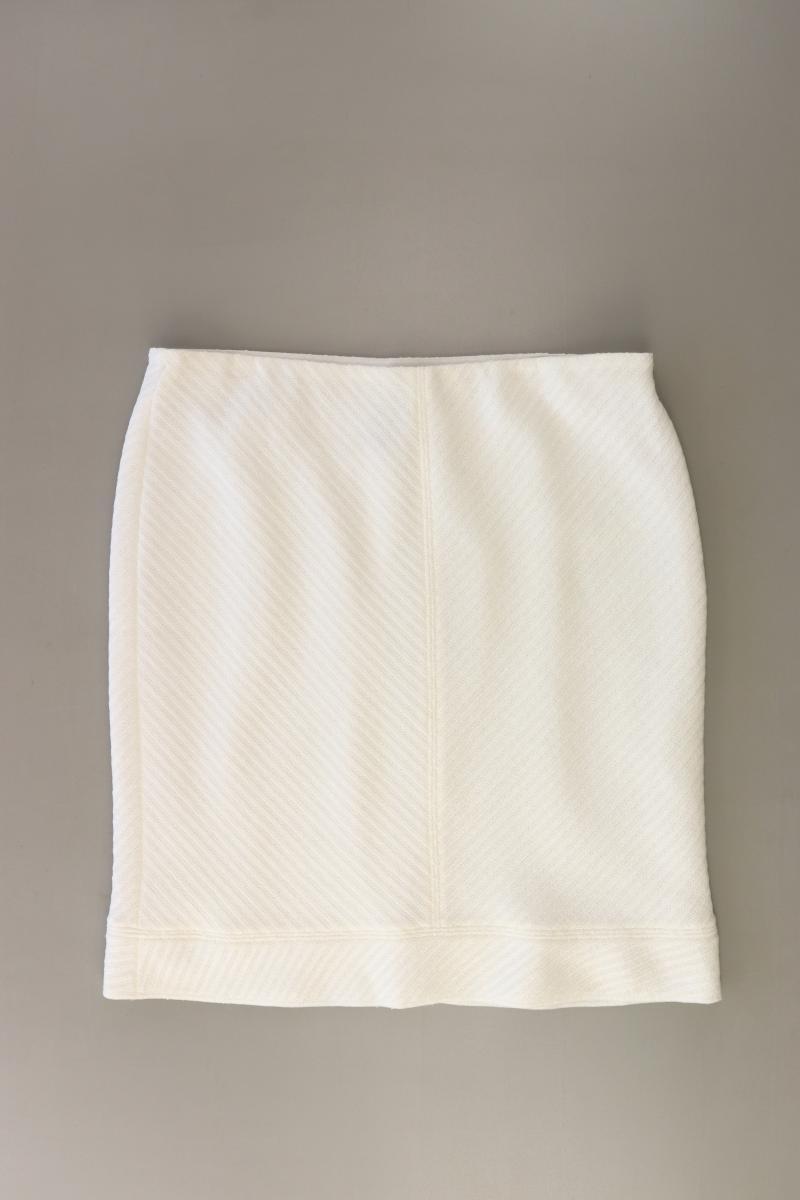 Marc Cain Stretchrock Gr. 44 creme aus Baumwolle