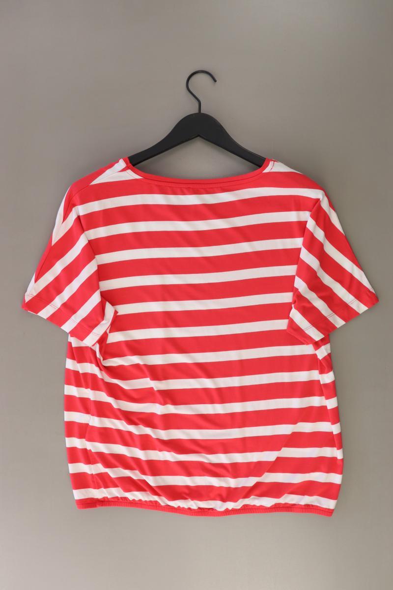 Street One Ringelshirt Gr. 42 gestreift Kurzarm rot aus Viskose