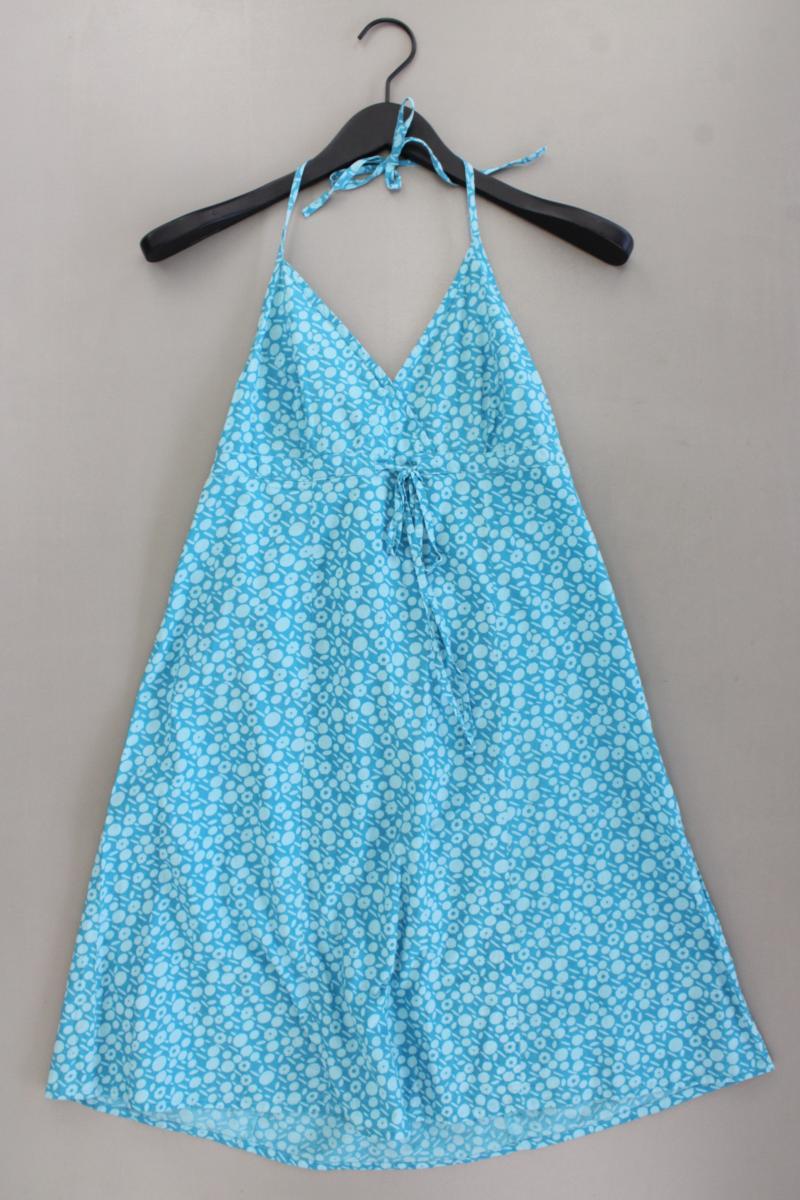 Neckholder Sommerkleid Gr. 36 Träger türkis aus Baumwolle