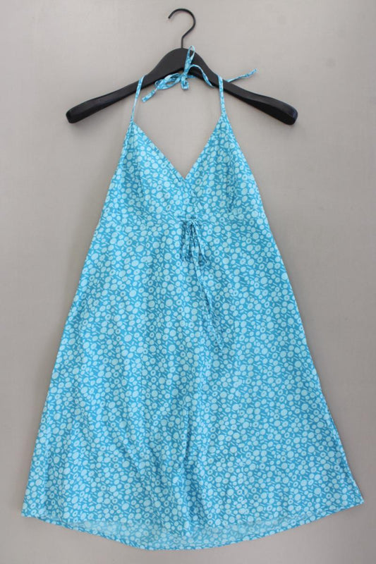 Neckholder Sommerkleid Gr. 36 Träger türkis aus Baumwolle