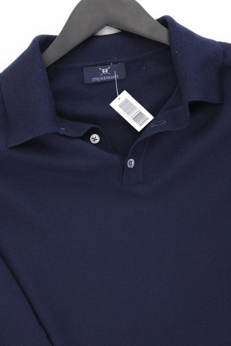 STROKESMAN'S Wollpullover für Herren Gr. M blau