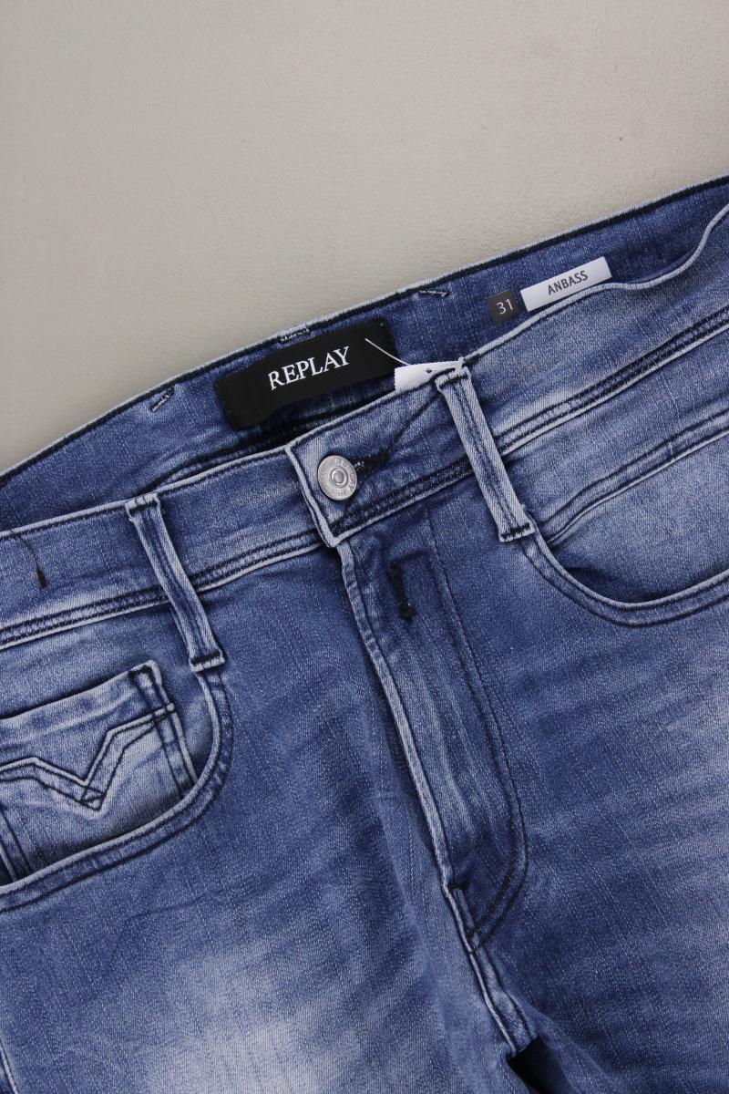 Replay Skinny Jeans für Herren Gr. W31/L32 blau aus Baumwolle