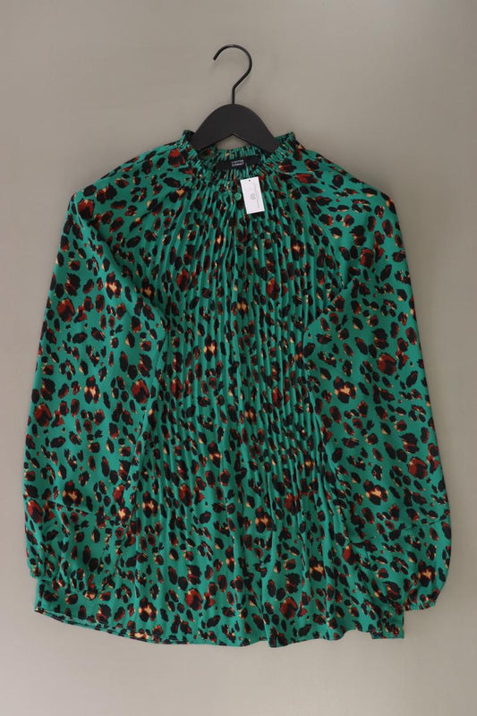 Steffen Schraut QVC Bluse Gr. 40 mit Tierdruck neuwertig Langarm grün