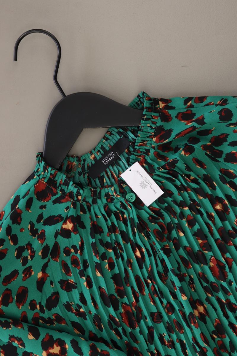 Steffen Schraut QVC Bluse Gr. 40 mit Tierdruck neuwertig Langarm grün