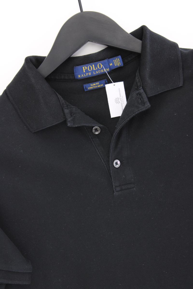 Polo Ralph Lauren Poloshirt für Herren Gr. M Kurzarm schwarz aus Baumwolle
