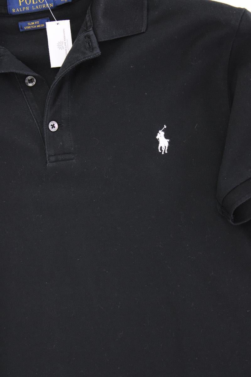 Polo Ralph Lauren Poloshirt für Herren Gr. M Kurzarm schwarz aus Baumwolle