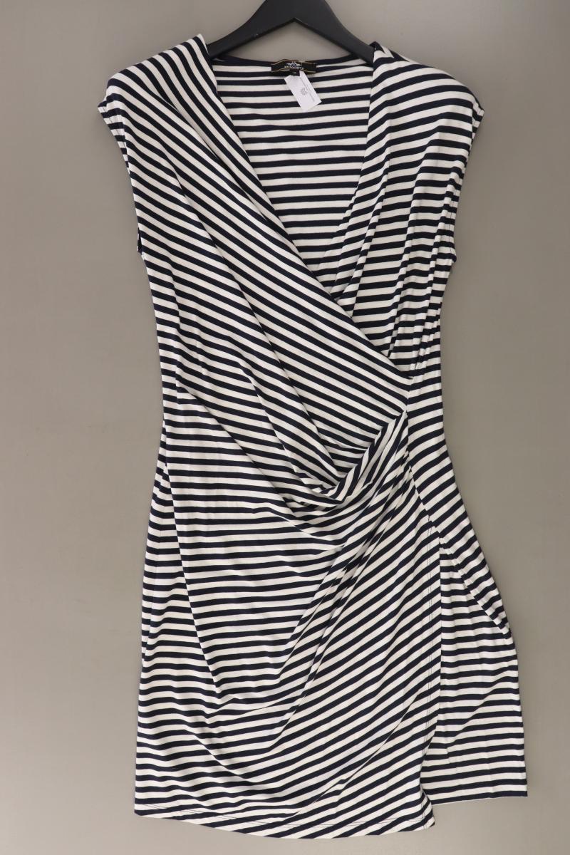HV Society Jerseykleid Gr. M gestreift Kurzarm blau aus Viskose