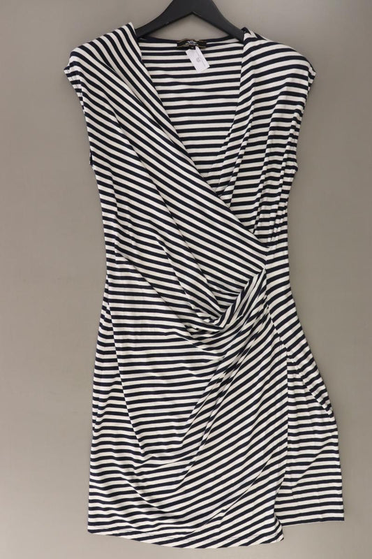 HV Society Jerseykleid Gr. M gestreift Kurzarm blau aus Viskose