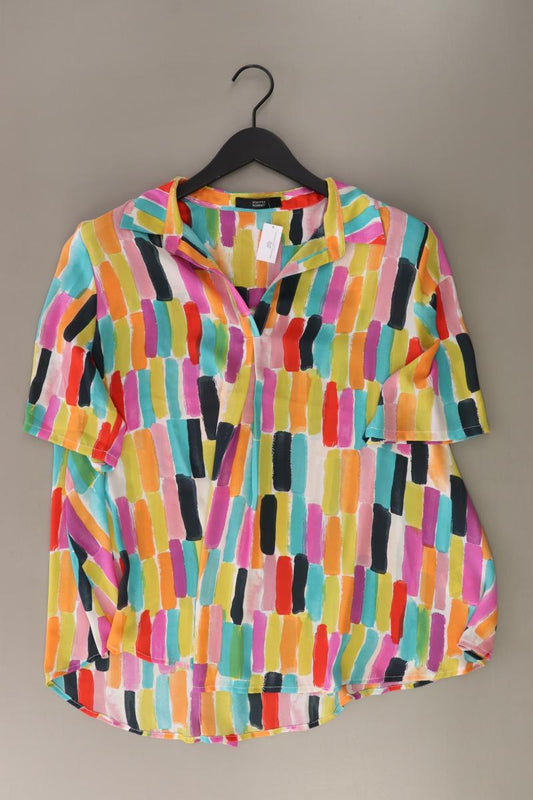 Steffen Schraut QVC Bluse Gr. 42 gestreift neuwertig Kurzarm mehrfarbig