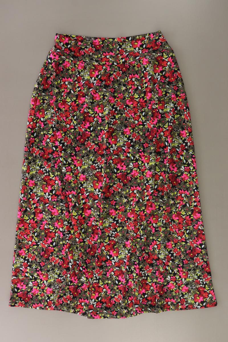 Kim & Co. Stretchrock Gr. M mit Blumenmuster neuwertig mehrfarbig aus Polyester