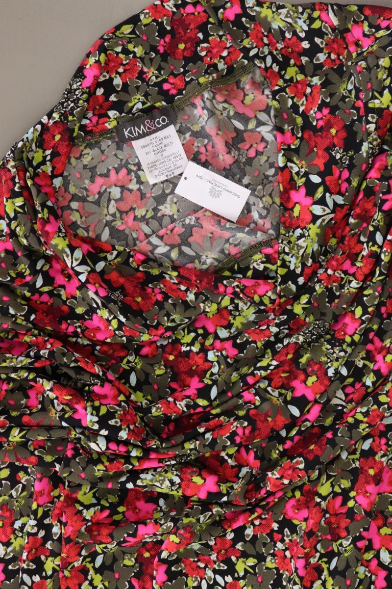 Kim & Co. Stretchrock Gr. M mit Blumenmuster neuwertig mehrfarbig aus Polyester