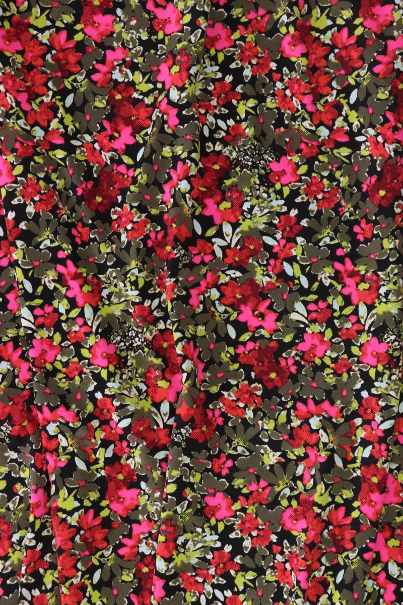 Kim & Co. Stretchrock Gr. M mit Blumenmuster neuwertig mehrfarbig aus Polyester