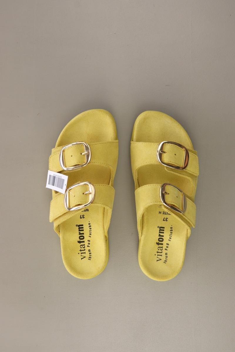 Vitaform Sandalen Gr. 37 neuwertig gelb aus Leder