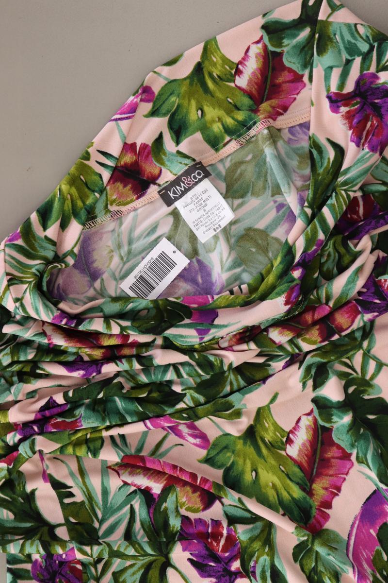 Kim & Co. Stretchrock Gr. M mit Blumenmuster mehrfarbig aus Polyester