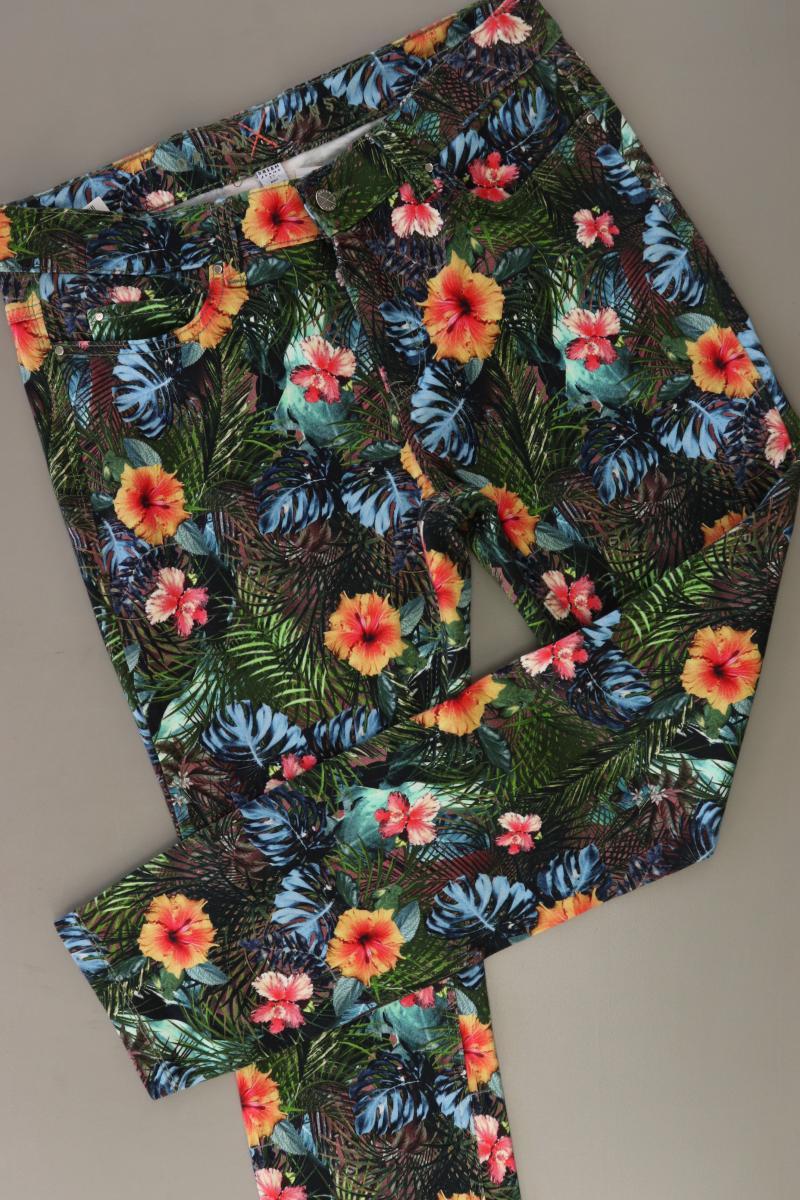 MAC Hose Gr. 42/L30 mit Blumenmuster mehrfarbig aus Baumwolle