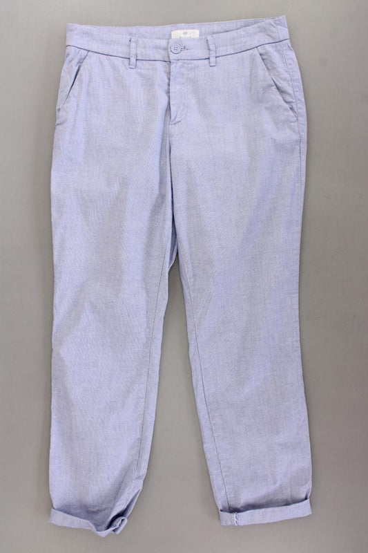H&M Chinohose Gr. 40 blau aus Baumwolle