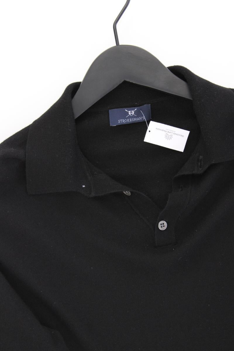 STROKESMAN'S Wollpullover für Herren Gr. M schwarz